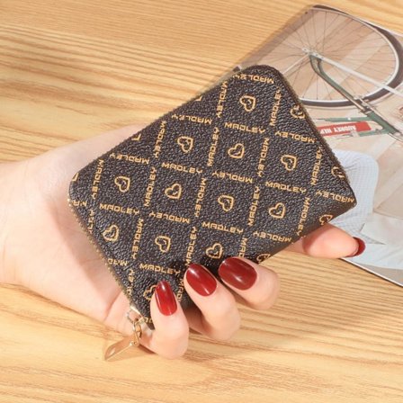 Multi Slot Korthållare Vintage Liten Plånbok Kvinnor Män Väska Bank Läder Plånbok Kredit Solid Herr T7J8