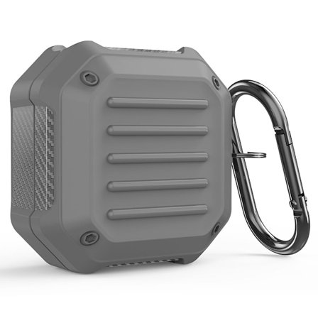 Laddningsfodral med spänne för Samsung Galaxy Buds2 / Buds Pro / Live - Grå