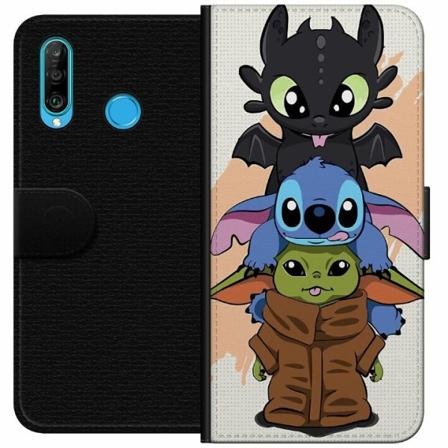 Huawei P30 Lite Plånboksfodral Lilo And Stitch