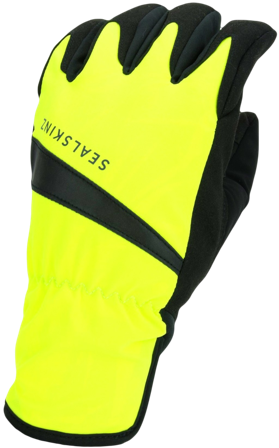 Sealskinz Bodham Waterproof Cycling Glove Neon Yellow - Fingerhandskar