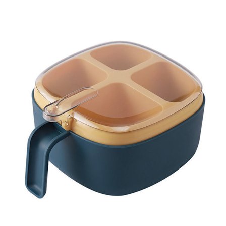 1 Blå Sæt Krydderiglas Multifunktionel Opbevaringsboks Desktop Disp