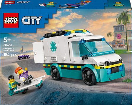 Lego City Ambulance 60451, Børn & Forældre, Motorik & Bevægelse, Klodser Og Stabletårne