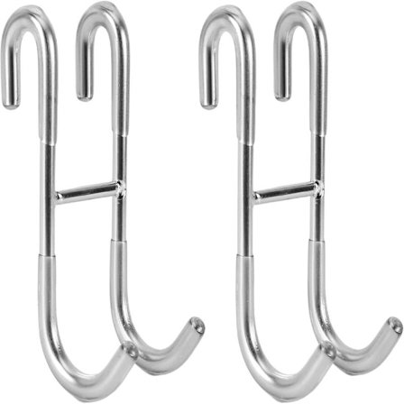 Duschdörrskrokar 2-pack Silver