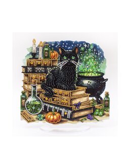 Diamond painting Begleiterin der Hexe - Dazzledots