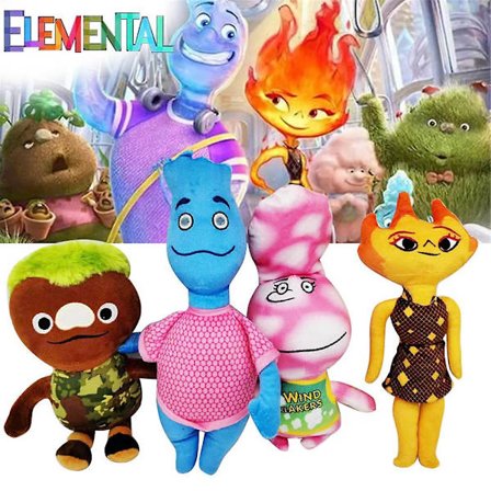 Crazy Element City Plyschleksaker Mjuk stoppad docka Barnpresenter Heminredning