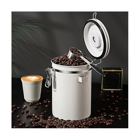 Kahvin säilytysastia ruostumattomasta teräksestä Kahvipapujen säilytysastia Kahvin täyttö Ruokasäilytysastia