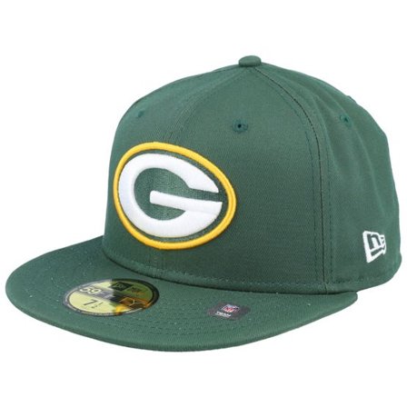 New Era - NFL Grön fitted Keps - Green Bay Packers Otc NFL 59FIFTY Dark Green Fitted @ Hatstore