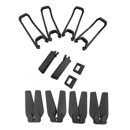 4x Propellerskydd + Landningsställ för E58 S168 JY019 RC Fjärrkontroll Drönare