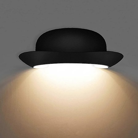 kreativ 12w moderne led væglampe vandtæt ip65, sort 3000k [energiklasse a+]