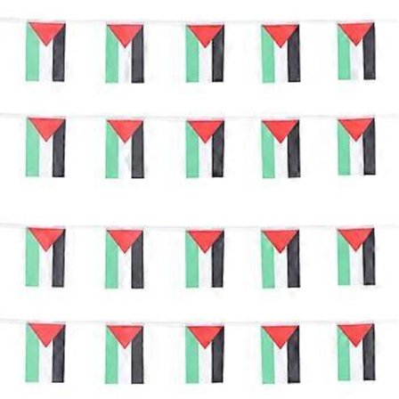 Palestina Flagg Vimpel Palestina Dagen Festdekorasjon Palestina Flagg Hengende Banner[YDE]