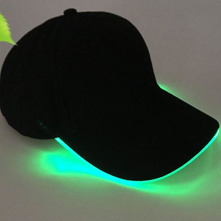 Fashion LED Lysende Baseball Kasket Bomuld Flash Glowing Hat Til Mænd Kvinder