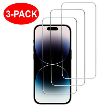 3-Pack - iPhone 16 Plus Skärmskydd i Härdat Glas