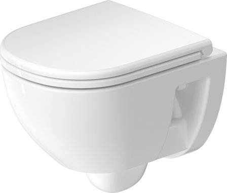 Duravit D-Code WC-skål spolkantslös, vit, utan sits, Badrum