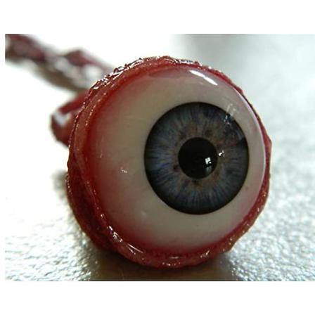 Rubber Garden Halloween Broken Eye Prop (1 St Vit-röd)