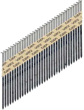 ESSVE 778715 Maskinspiker 34°, rettbåndet, rundt hode, rustfri A4 3,1 x 98 mm, 810-pakning, Innfesting