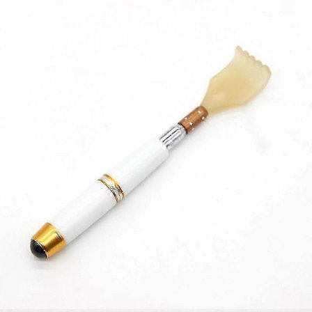 Rygbørste, Manuel Rygmassage Kropsafslapningsmassage Lang Rygbørste Til Kløende Lindring Kropsafslapning Hvid