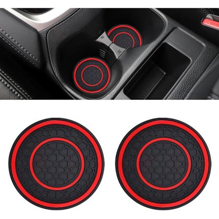 Pakke Bil Kopholder Brikker, Skridsikre Støvtætte Kopmåtter til Bil, Konsol