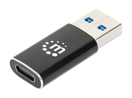 Manhattan USB-A to USB-C Adapter USB 3.2 Gen 2 10Gbps