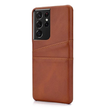 Samsung Galaxy S21 Ultra - Stilsäkert Skal med Korthållare