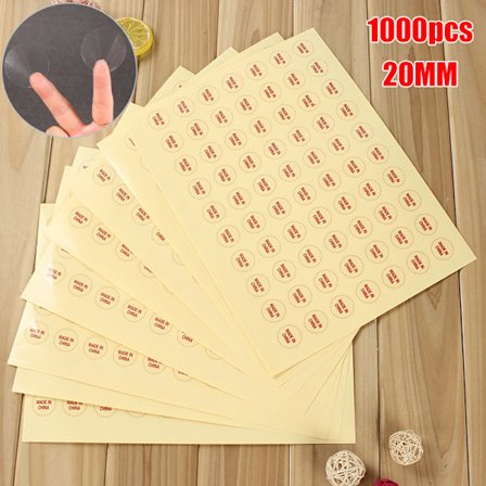 1000 20mm kirkas pyöreä tarra pyöreä läpinäkyvä tarra ympyrä P