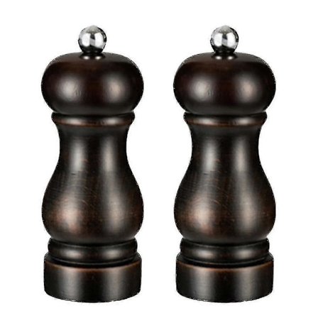 Salt- och pepparkvarn set, manuella pepparkvarnar med justerbar grovlek, påfyllningsbara kryddkvarnar [DB]