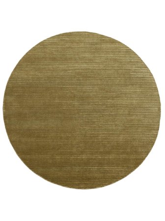 Fine Stripe Ø 200 Olivegrün Einfarbig Rund Teppich