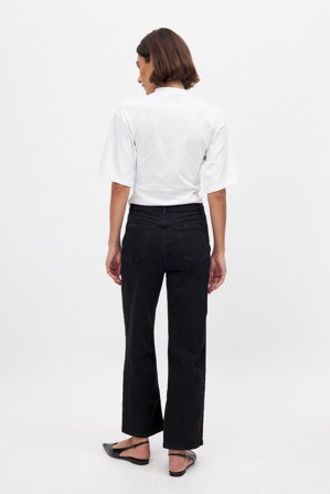 NA-KD Raka jeans med hög midja - Raka jeans - Svart - EU 36