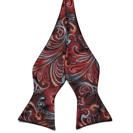 Pajarita de seda con estampado de cachemir de flores para hombres - Pajaritas para atar