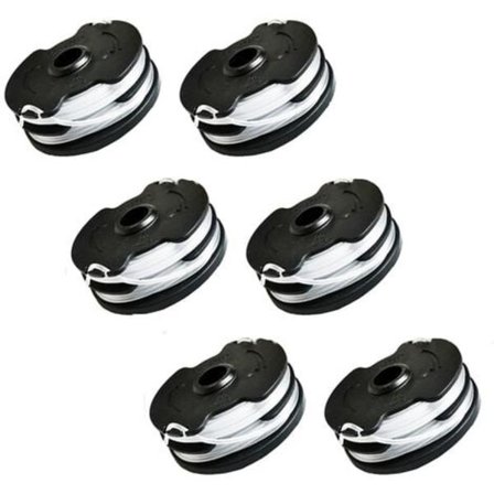 6 stk. udskiftningsspoleskaft til Parkside PRTA 20-Li C3 trådløs plæneklipper IAN351753 tilbehør