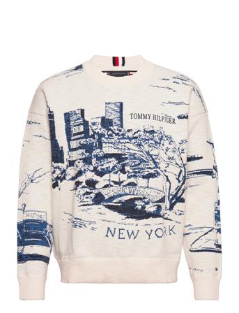 Toile Du Jouy Sweater Svetari Collegepaita Monivärinen/Kuvioitu Tommy Hilfiger
