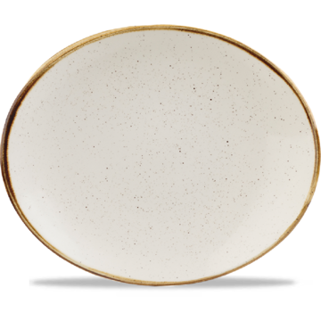 TALLRIK OVAL STONECAST 19,2X16