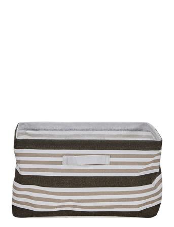 House Doctor Storage Basket, Store, Brown Stripe Brun