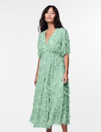 YAS Yaspazylla 2/4 Midi Dress - Show - Green - 40