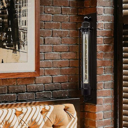 Vintage Vägglampa Industriell Rörbur Loft Vägglampa Korridorlampa