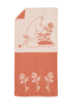 Arabia Mumin badhand.70x140 Muminmamma beige GOTS Badrumstextilier 70X140 CM