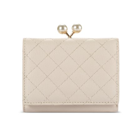 Kvinne Kort Hvit Liten Parfyme Broderte Garn Myntveske Fa