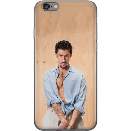 Kompatibelt Mobildeksel til Apple iPhone 6 Bad Bunny Super Bowl-inspirert grafikk med NFL-trofé og San Francisco-bro i sportdesign