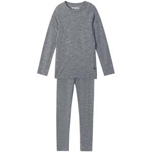 Reima 2-piece Grey Melange Kinsei Baselayer Set - Baselayers - 80 cm - Grey