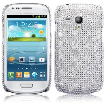 Bling Bling Skal till Samsung Galaxy S3 mini i8190 (Silver)