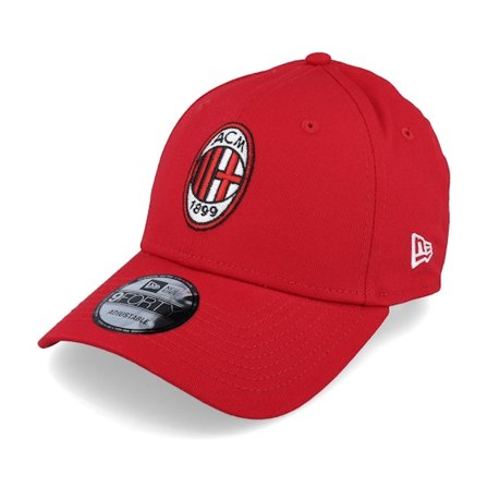 New Era - Football Rouge adjustable Casquette - AC Milan Core 9FORTY Scarlet Adjustable @ Hatstore