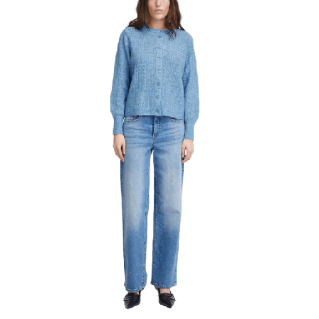 ICHI IHBAILA Cardigan Tröjor Dam Blå XL