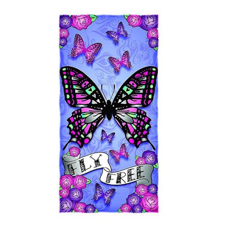Sommerfugl Strandhåndkle For Tenåringer, Jenter, Gutter, Barn, Badehåndkle Trykk 75*150cm Bassenghåndkle Supermykt
