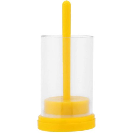 Bimärkningskompatibel bur, flaska och mjuk kolv för drottningbi