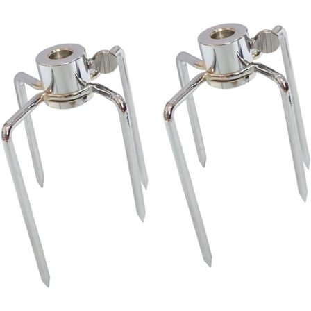 Rotisseri gaffel til grill med skrue, rotisseri gaffel til grill grilltilbehør sæt med 2