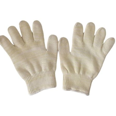 Varmebestandig hanske, ovn, peis, varmebestandig opptil 300°C, universell størrelse, beige(2 PCS)