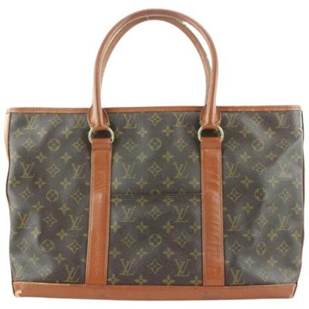 Louis Vuitton Vintage, Pre-owned Canvas louis-vuitton-bags Bruin, Dames, Maat:ONE Size
