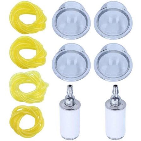 Koko 4 Polttoaineletku primer-polttimolla, polttoainesuodatin 530095646 Yhteensopiva Husqvarna Echo Poulanin kanssa
