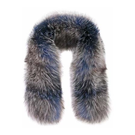 Philipp Plein, Fox Fur Collar Grijs, unisex, Maat:ONE Size