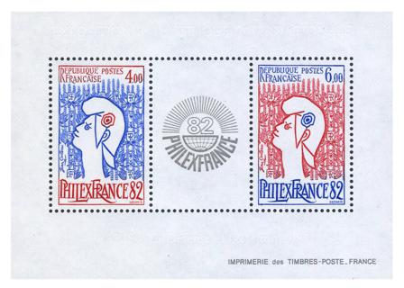 Frankrig 1982 - Miniark YT 8 - Postfrisk