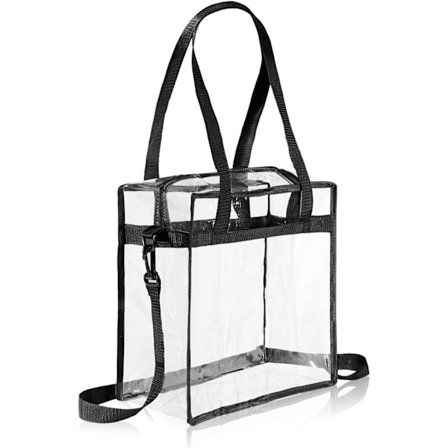 Transparent Tote Bag Klar Tote Bag Skulderveske Reise Toalettveske, ZQKLA